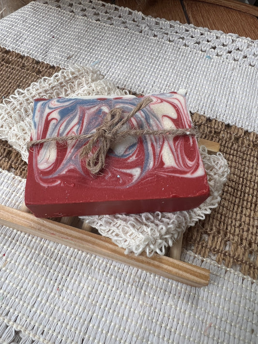 Star Spangled Suds — Blackberry & Magnolia Goat Milk + Tallow Soap