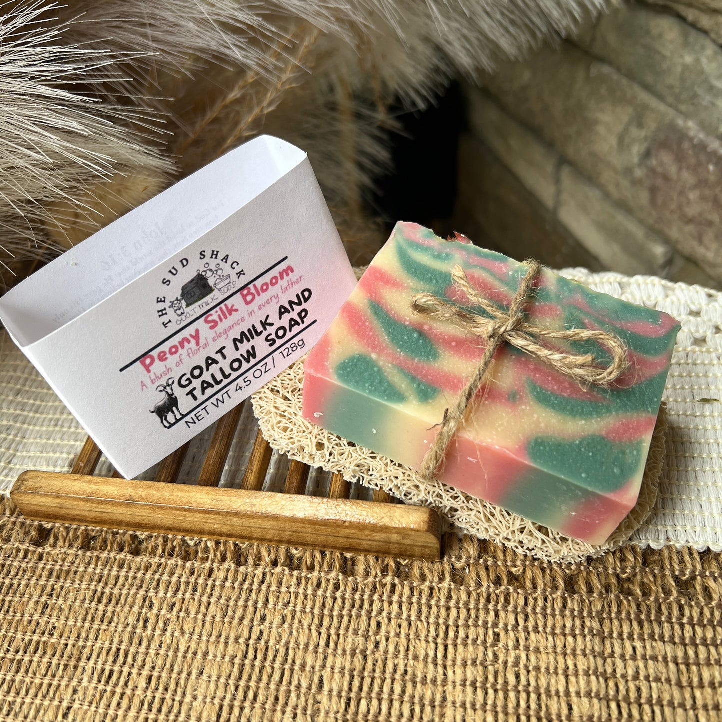 Peony Silk Bloom- Pink Peony Goat Milk + Tallow Soap