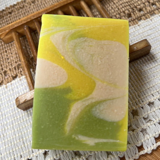 Lemon Sage Sunshine- Sage and Lemongrass Goat Milk + Tallow Soap