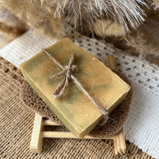 Herbal Detox Glow- Lemongrass and Cedarwood essential oil Goat Milk + Tallow Soap