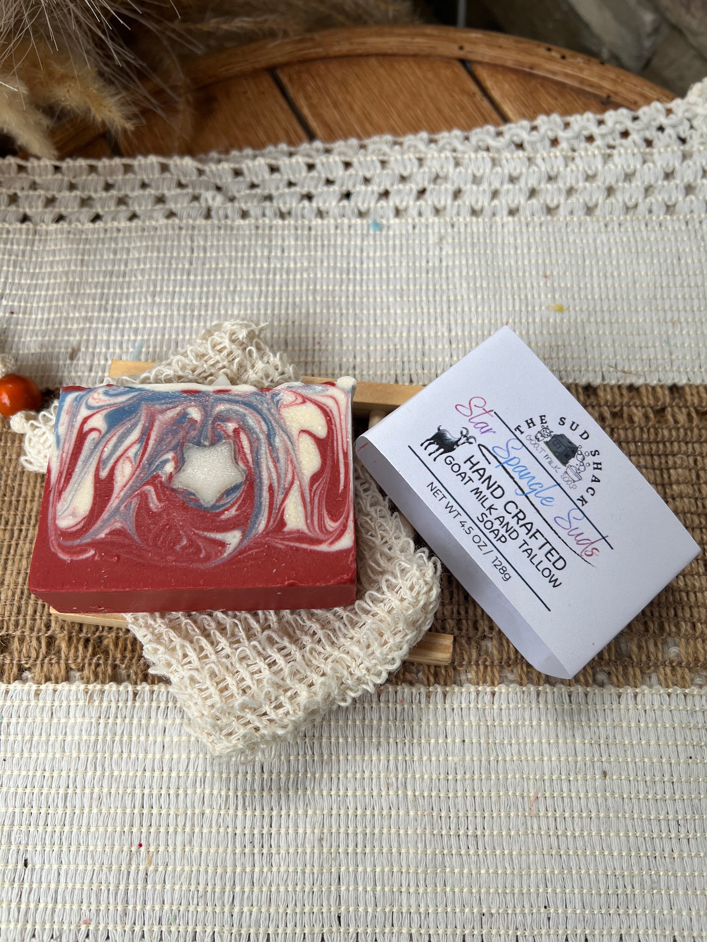 Star Spangled Suds — Blackberry & Magnolia Goat Milk + Tallow Soap