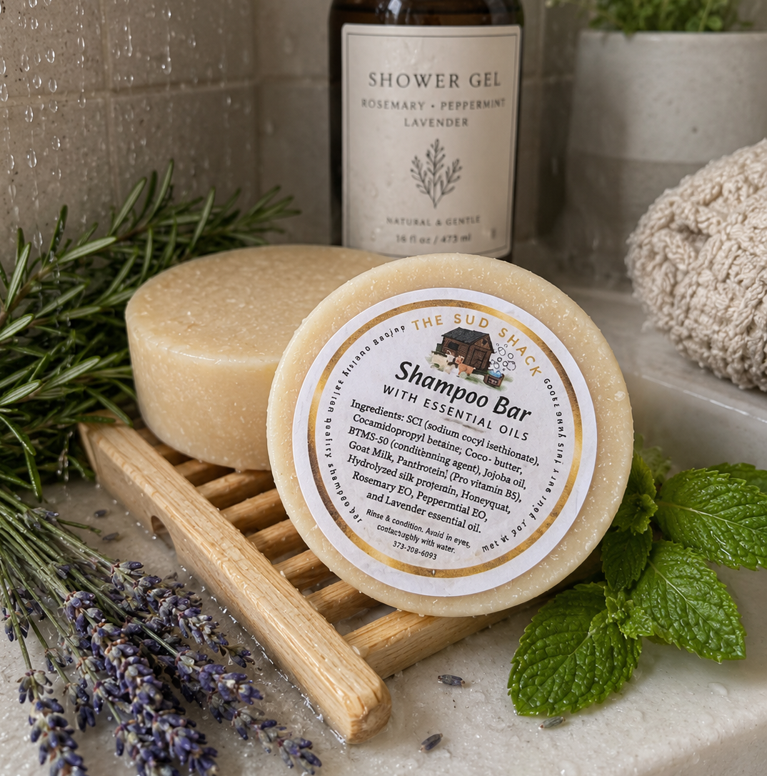 Shampoo Bar includes Goat Milk and essential oils