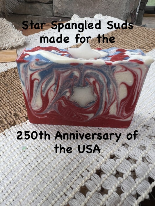 Star Spangled Suds — Blackberry & Magnolia Goat Milk + Tallow Soap