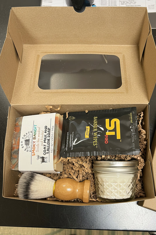 Shaving Kit with goat milk and tallow soap