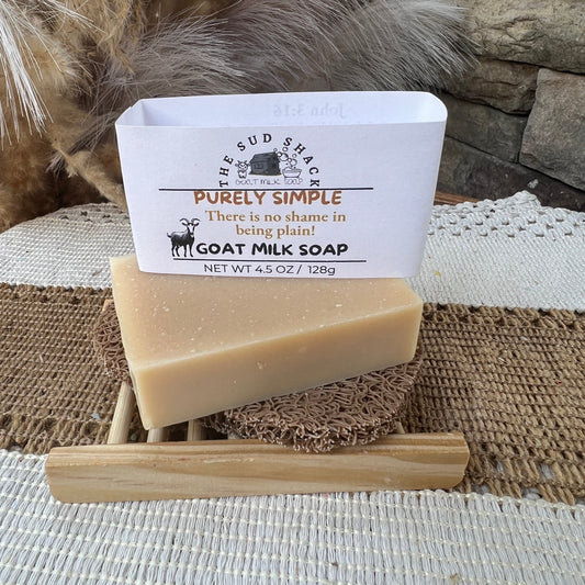 Purely Simple -Unscented/ No additives  Goat Milk Soap