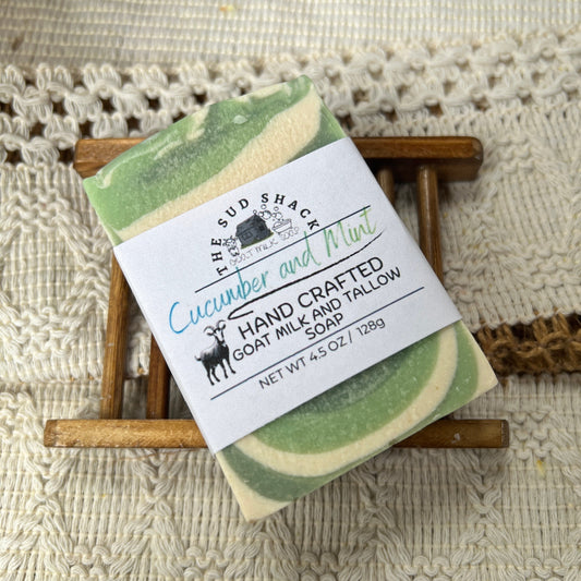 Cucumber & Mint- Goat Milk + Tallow Soap