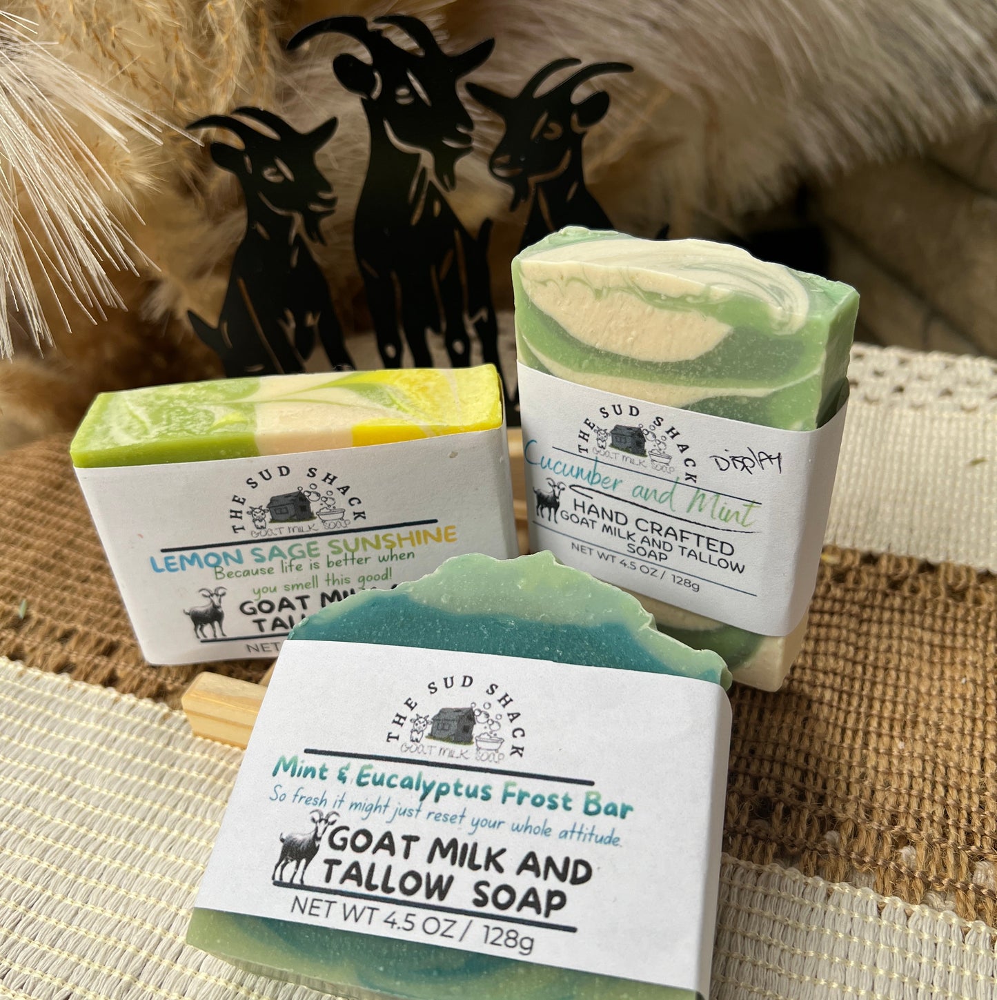 Lemon Sage Sunshine- Sage and Lemongrass  Goat Milk + Tallow Soap