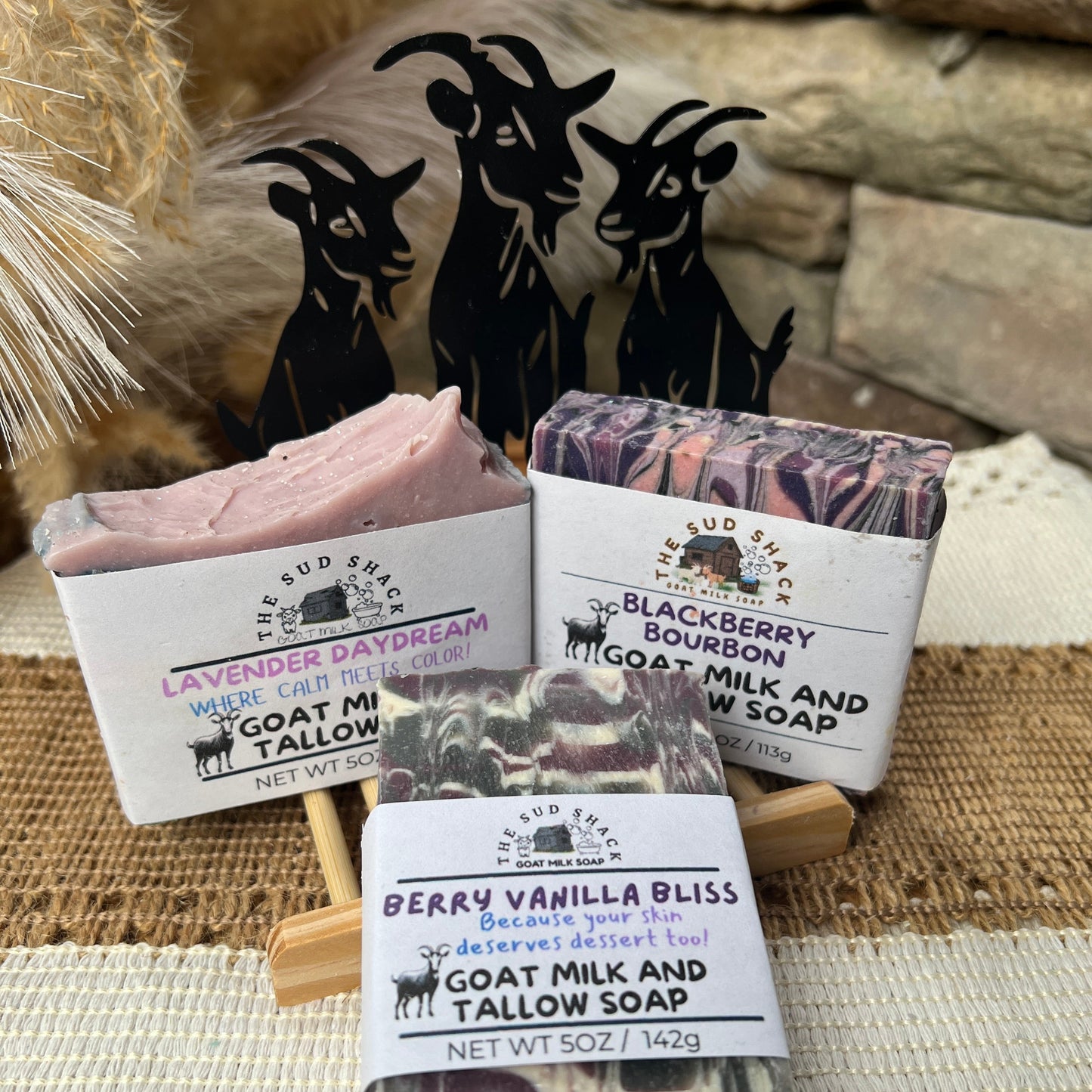 Berry Vanilla Bliss -Black Raspberry & Vanilla Goat Milk + Tallow Soap