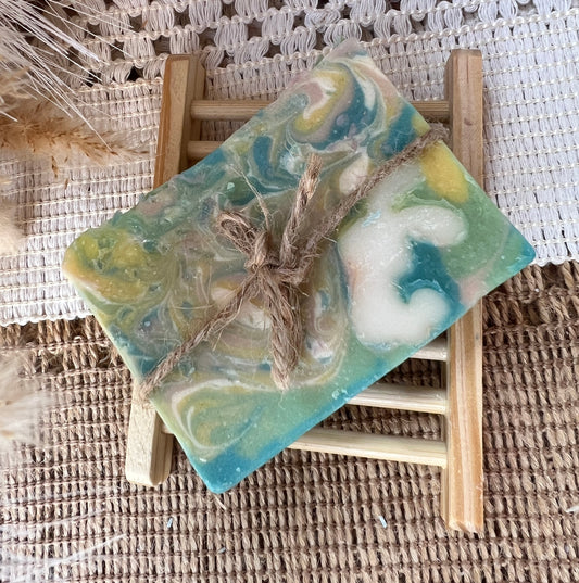 Springtime Bliss-Pear Prosecco Goat Milk and Tallow Soap
