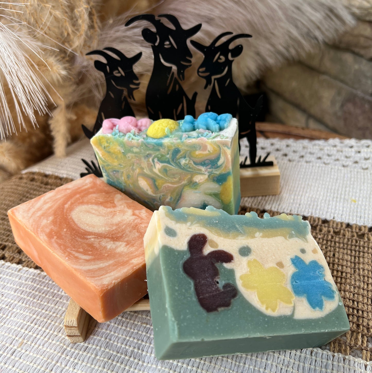 Hoppy Meadow Blooms-Blood Orange scented Goat Milk and Tallow Soap