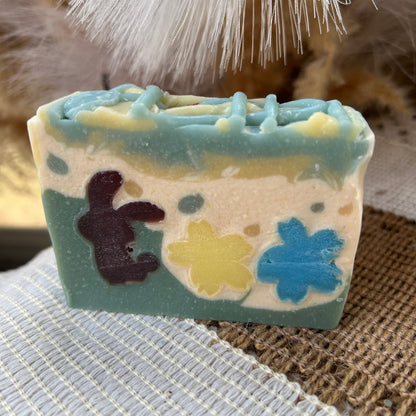 Hoppy Meadow Blooms-Blood Orange scented Goat Milk and Tallow Soap