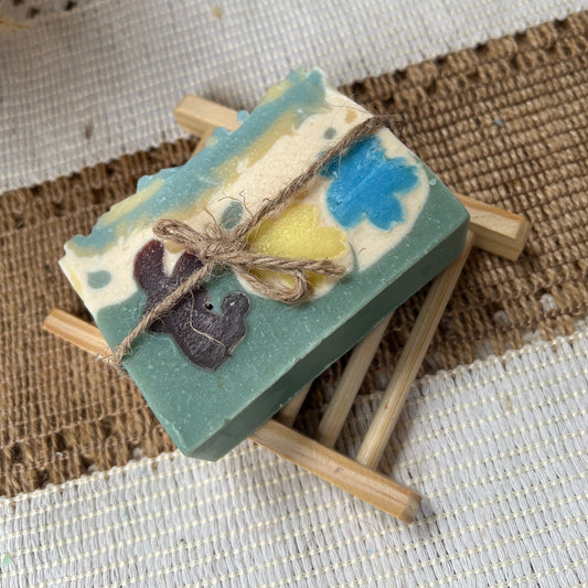 Hoppy Meadow Blooms-Blood Orange scented Goat Milk and Tallow Soap
