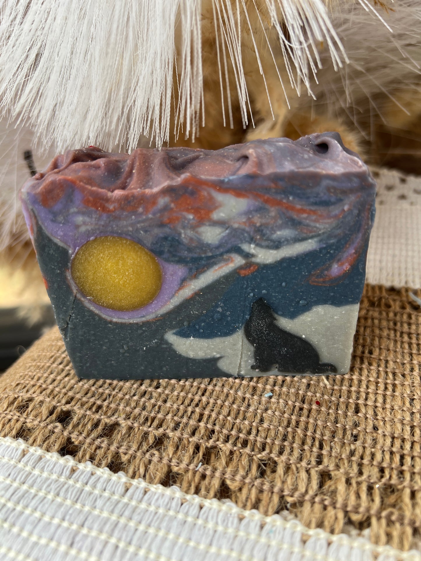 Coyote Adventure -Black Cherry Bomb  Goat Milk + Tallow Soap