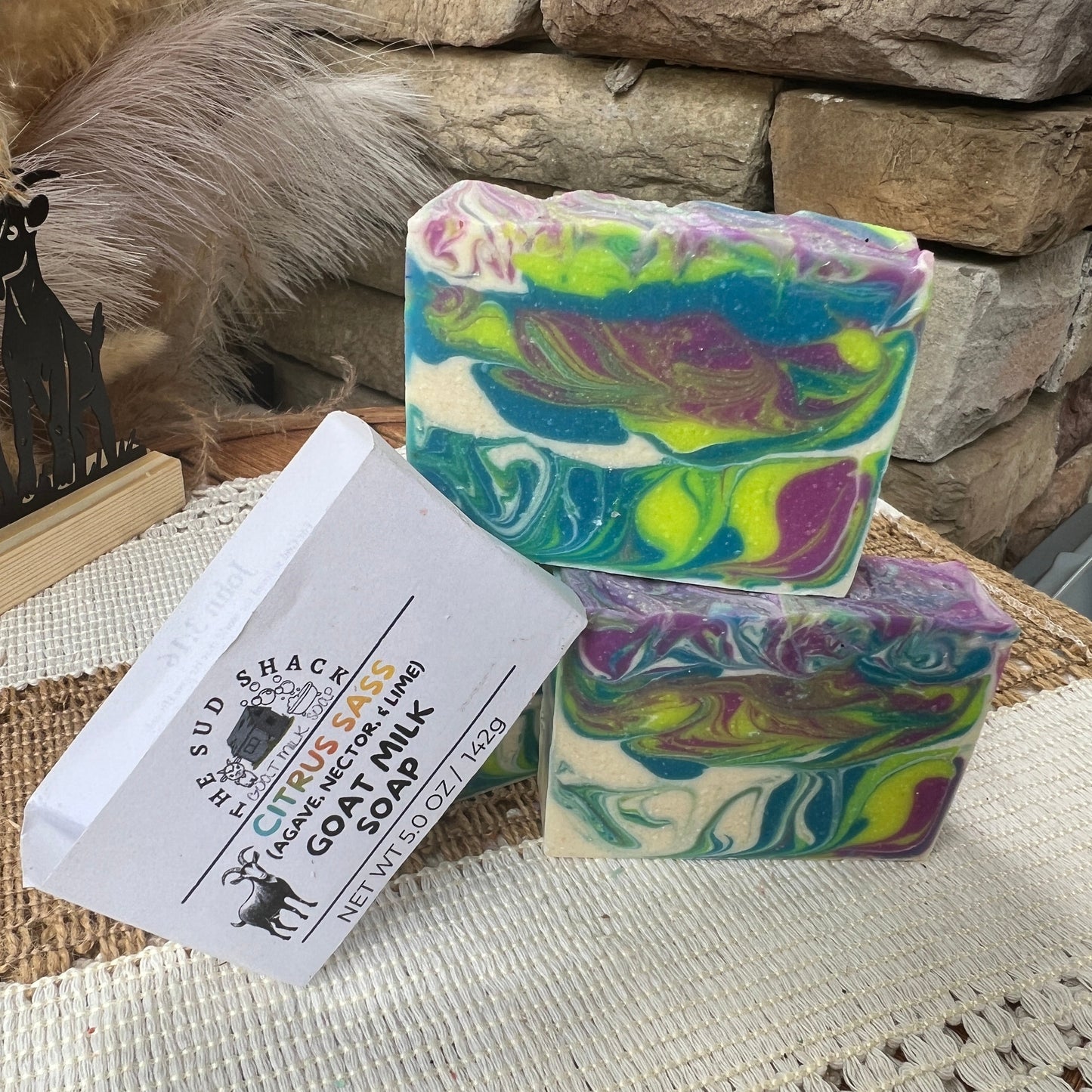Citrus Sass -Agave, Nectar, & Lime Goat Milk Soap