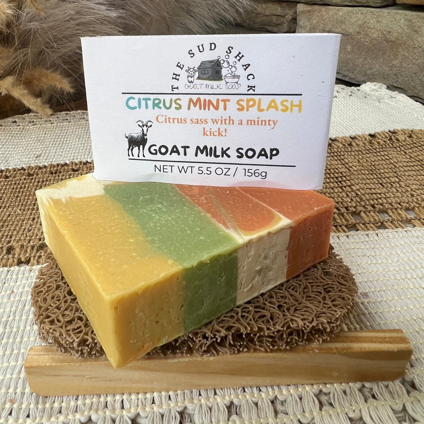 Citrus Mint Splash (Grapefruit & Mint) Goat Milk and Tallow soap