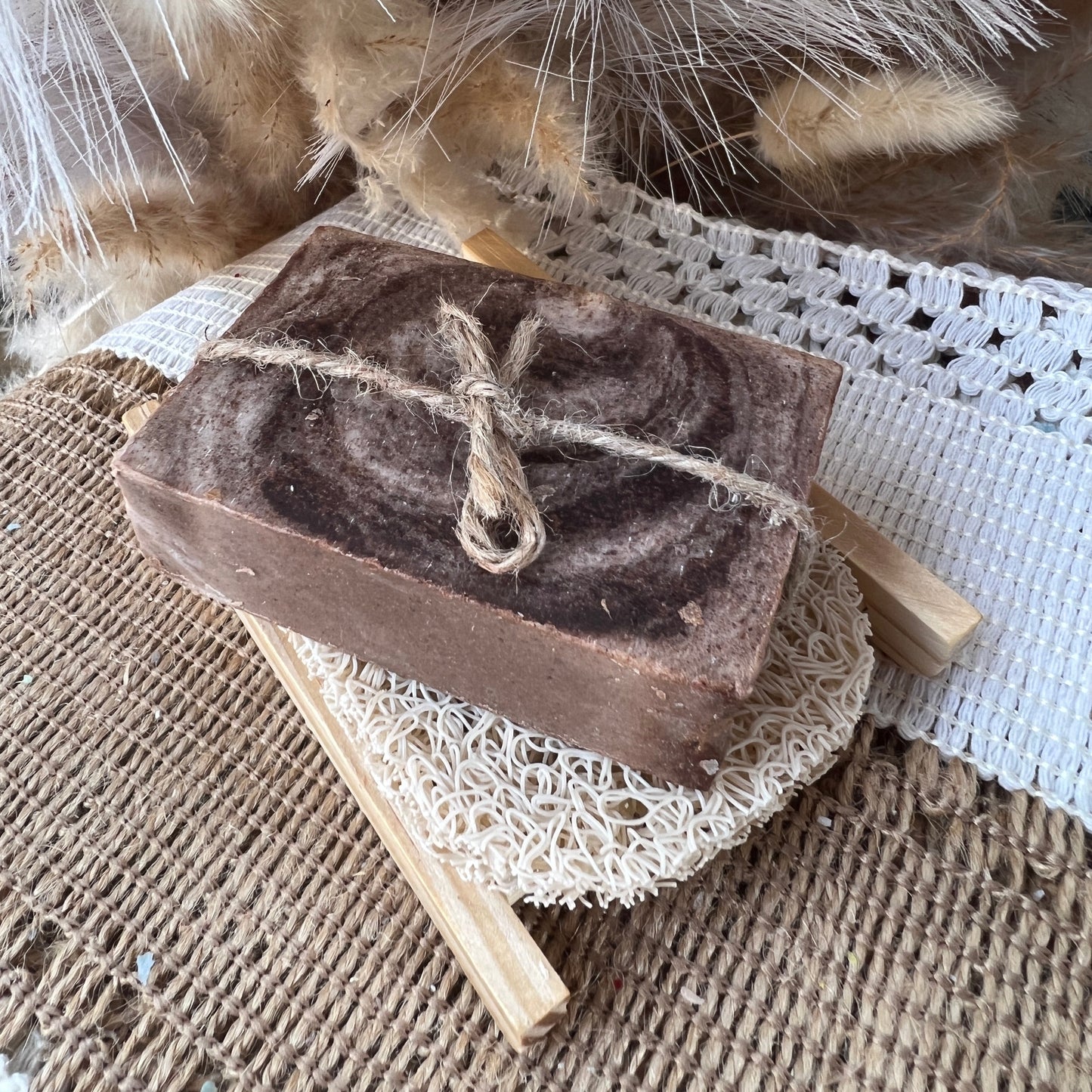 Butterscotch on the Rocks- Butterscotch and Bourbon Goat Milk + Tallow Soap
