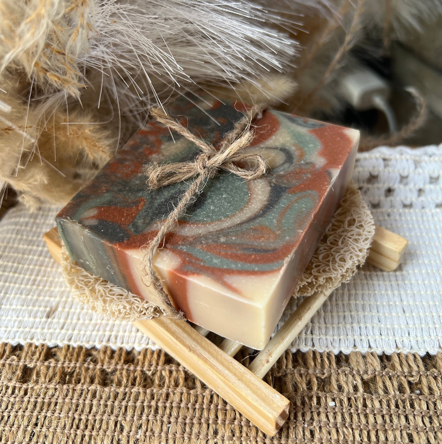 Smoky Bandit- Tobacco and Bay leaf Goat Milk + Tallow Soap