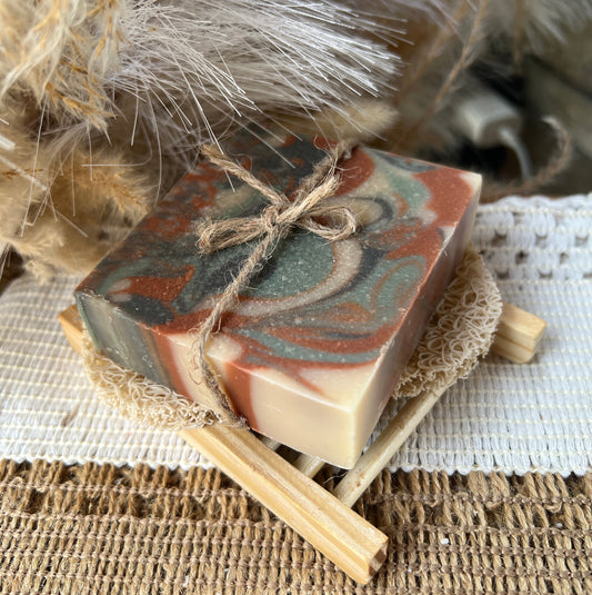 Smoky Bandit- Tobacco and Bay leaf Goat Milk + Tallow Soap
