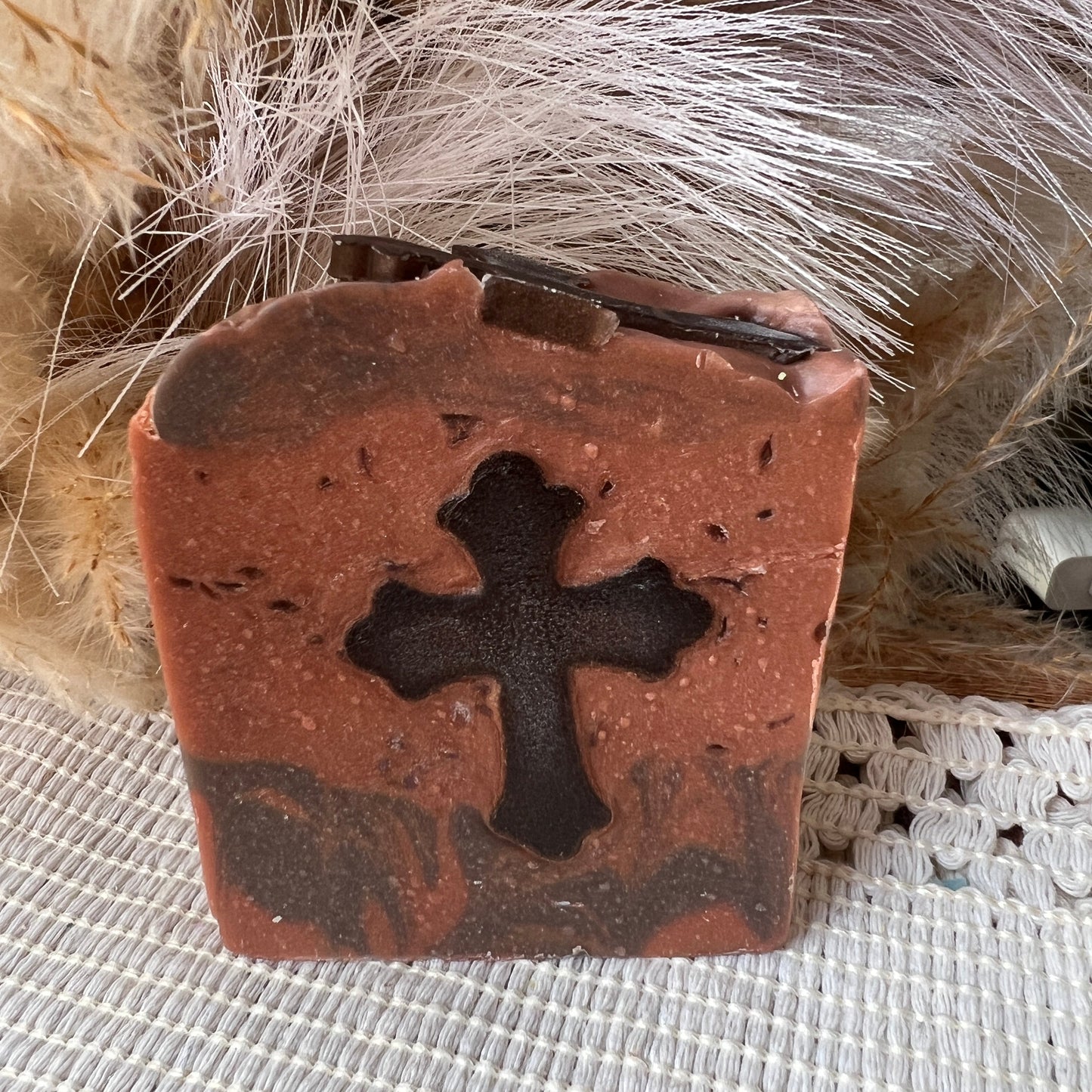 Leather and Grace -Leather and Turmeric scented  Goat Milk + Tallow Soap