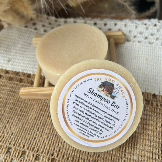 Shampoo Bar includes Goat Milk and essential oils