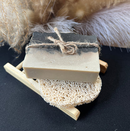 Facial Mud Bar Earth and Mineral (SCENTED): Butterscotch and Bourbon Goat Milk Facial Bar