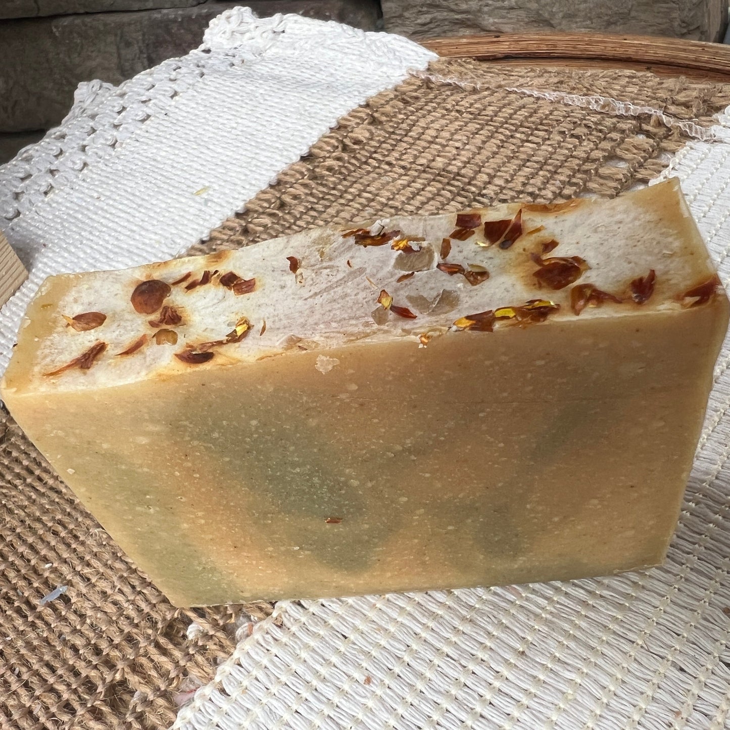 Herbal Detox Glow- Lemongrass and Cedarwood essential oil Goat Milk + Tallow Soap
