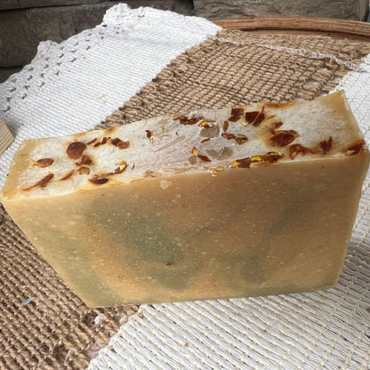 Herbal Detox Glow- Lemongrass and Cedarwood essential oil Goat Milk + Tallow Soap