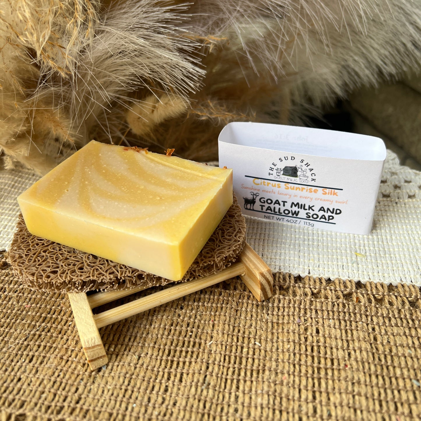 Citrus Sunrise Silk-Orange Essential Oil Goat Milk + Tallow Soap