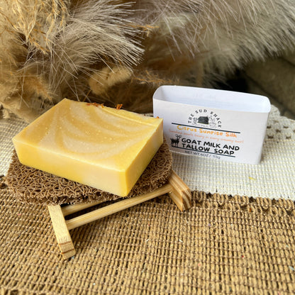 Citrus Sunrise Silk-Orange Essential Oil Goat Milk + Tallow Soap