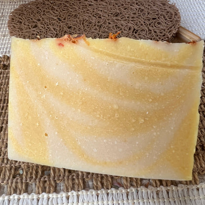 Citrus Sunrise Silk-Orange Essential Oil Goat Milk + Tallow Soap