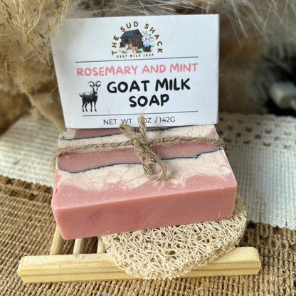 Rosemary & Mint Goat Milk Soap with Essential Oils